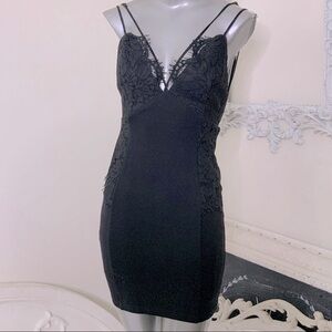 Lush Plunge Bodycon Mini Dress